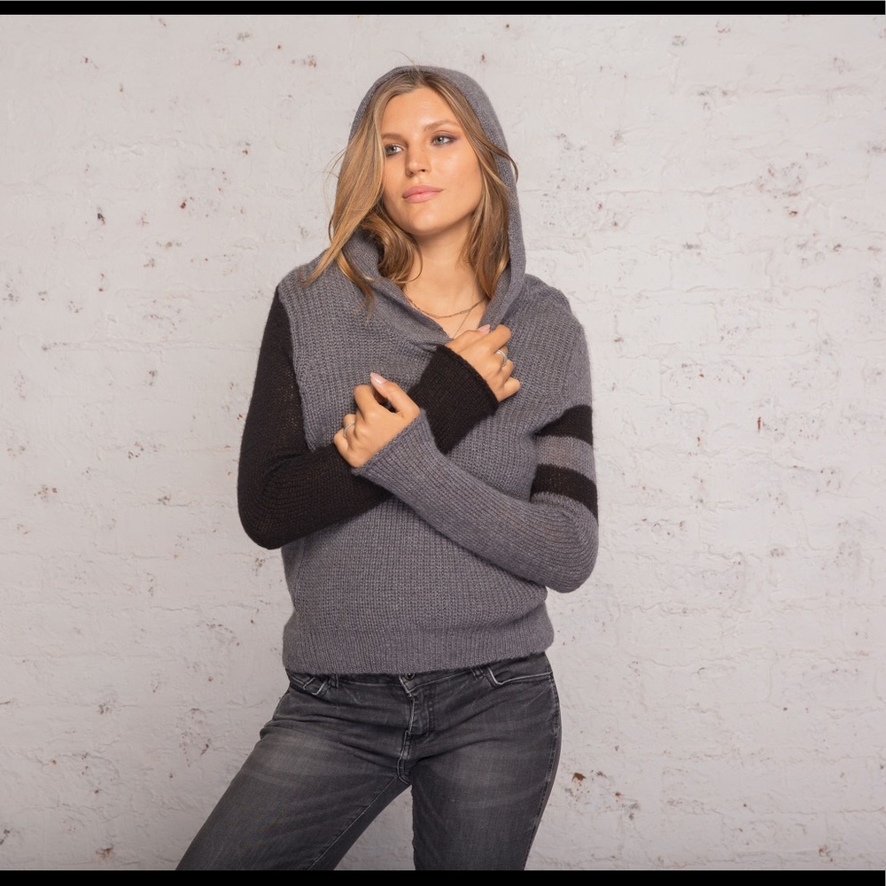 Boyfriend Hoodie Chunky Sweater